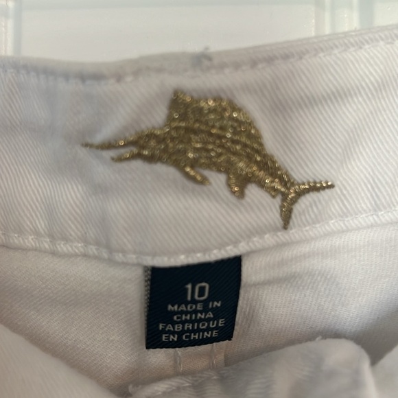 Tommy Bahama Ana Twill Embroidered Cropped Jeans Size 10 - Picture 4 of 7